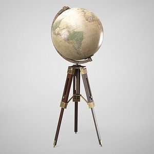 Vintage Floor Globe - Retro World Globe With Floor Stand AAA