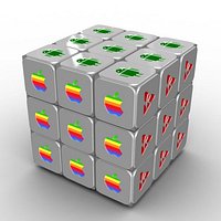 Aluminium Rubik's Cube Rigged