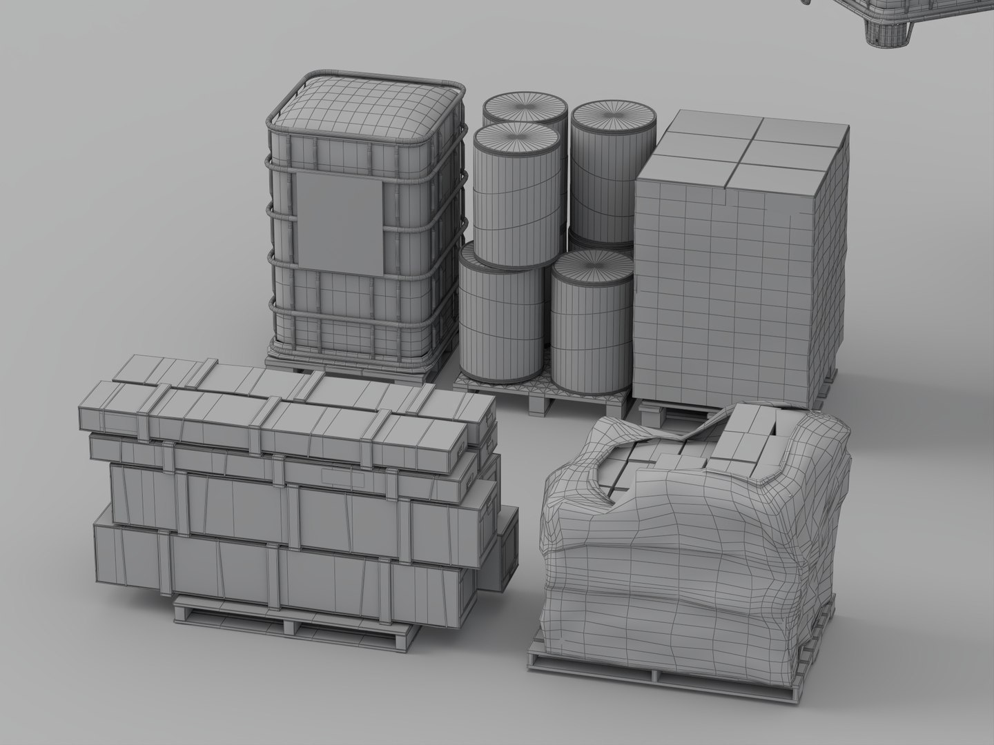 Palletized Industrial Drums and Cargo Packages 3D model https://p.turbosquid.com/ts-thumb/rO/xPcmqn/Eu/wire_004/jpg/1792236664/1920x1080/fit_q87/dea3f06a13f5f47c3803abc266c7f29404075f96/wire_004.jpg