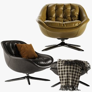 Minotti Kendall armchair 3D model