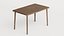 Mesa de madeira retangular antiga LP-MAX