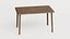 Mesa de madeira retangular antiga LP-MAX