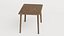 Mesa de madeira retangular antiga LP-MAX