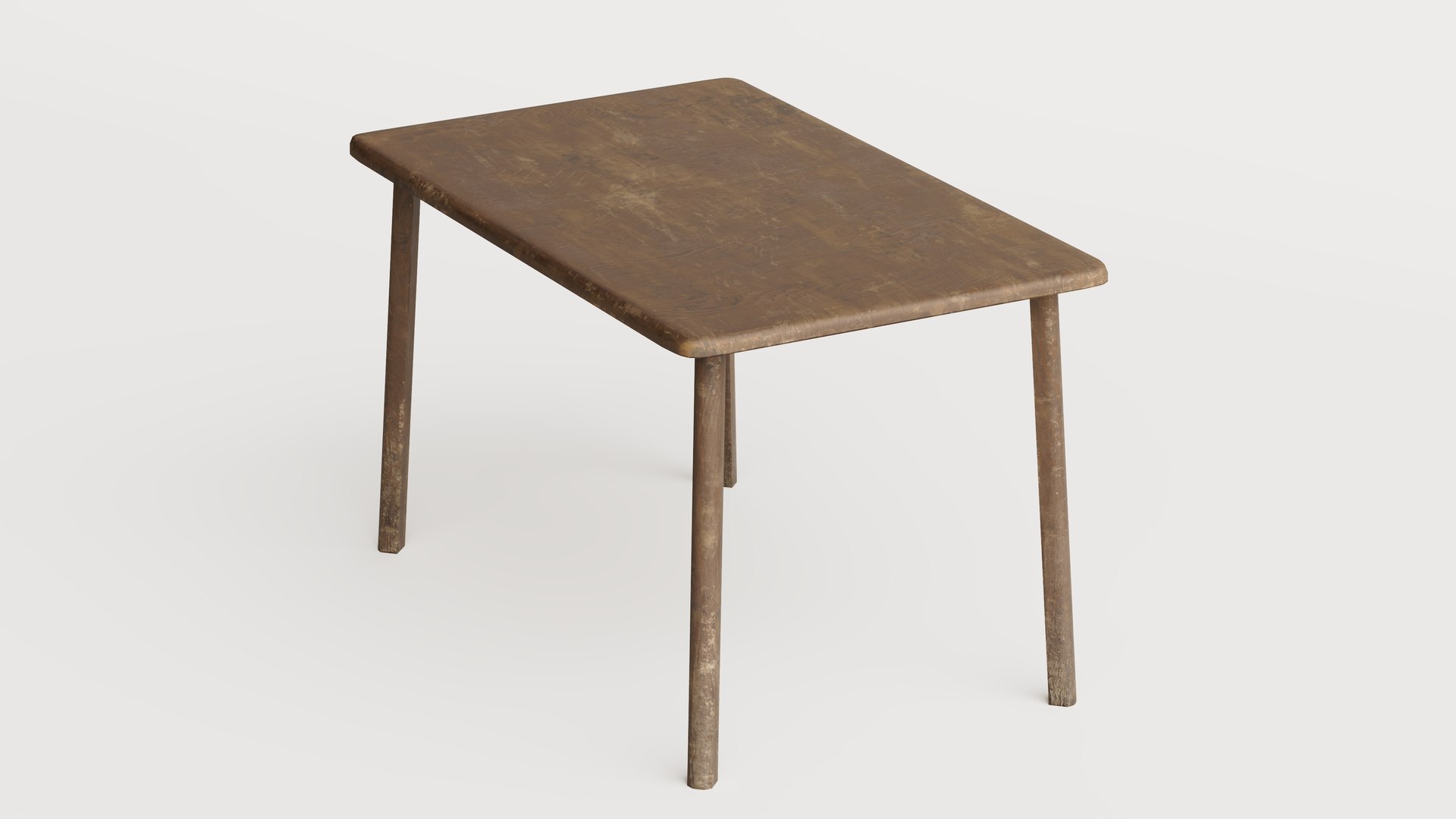 Rectangular Wooden Table - Old and Damaged - Game Ready Low Poly 3D model https://p.turbosquid.com/ts-thumb/rP/03tVv5/TF/preview07/jpg/1782153133/1920x1080/fit_q87/bb864220d978612f3185ffc1ed33105325a52e45/preview07.jpg