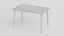 Mesa de madeira retangular antiga LP-MAX
