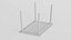 Mesa de madeira retangular antiga LP-MAX
