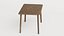 Mesa de madeira retangular antiga LP-MAX