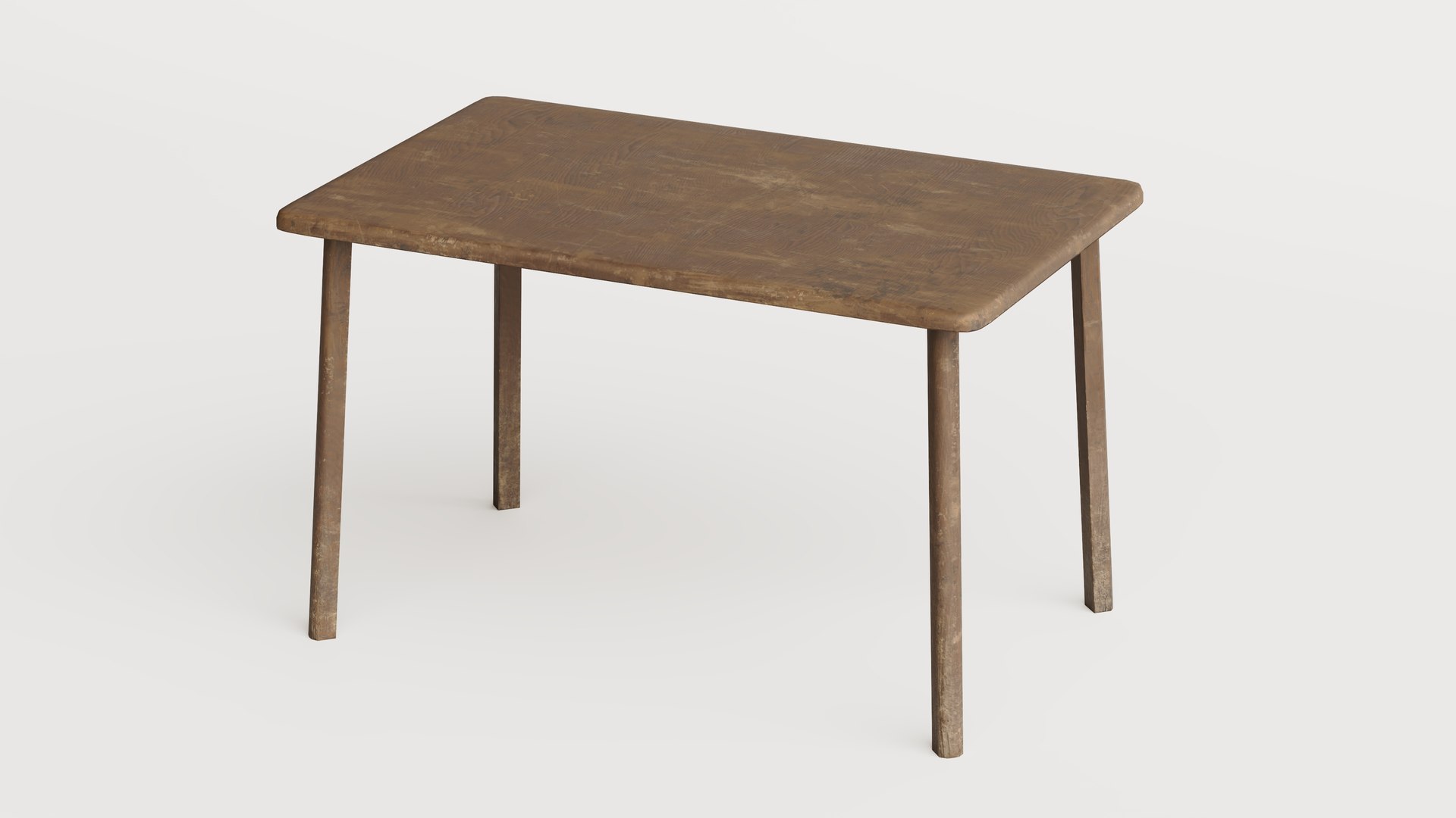 Rectangular Wooden Table - Old and Damaged - Game Ready Low Poly 3D model https://p.turbosquid.com/ts-thumb/rP/03tVv5/yf/preview10/jpg/1782153134/1920x1080/fit_q87/84ba48262bf5664370e8cfac899f838880c3003b/preview10.jpg