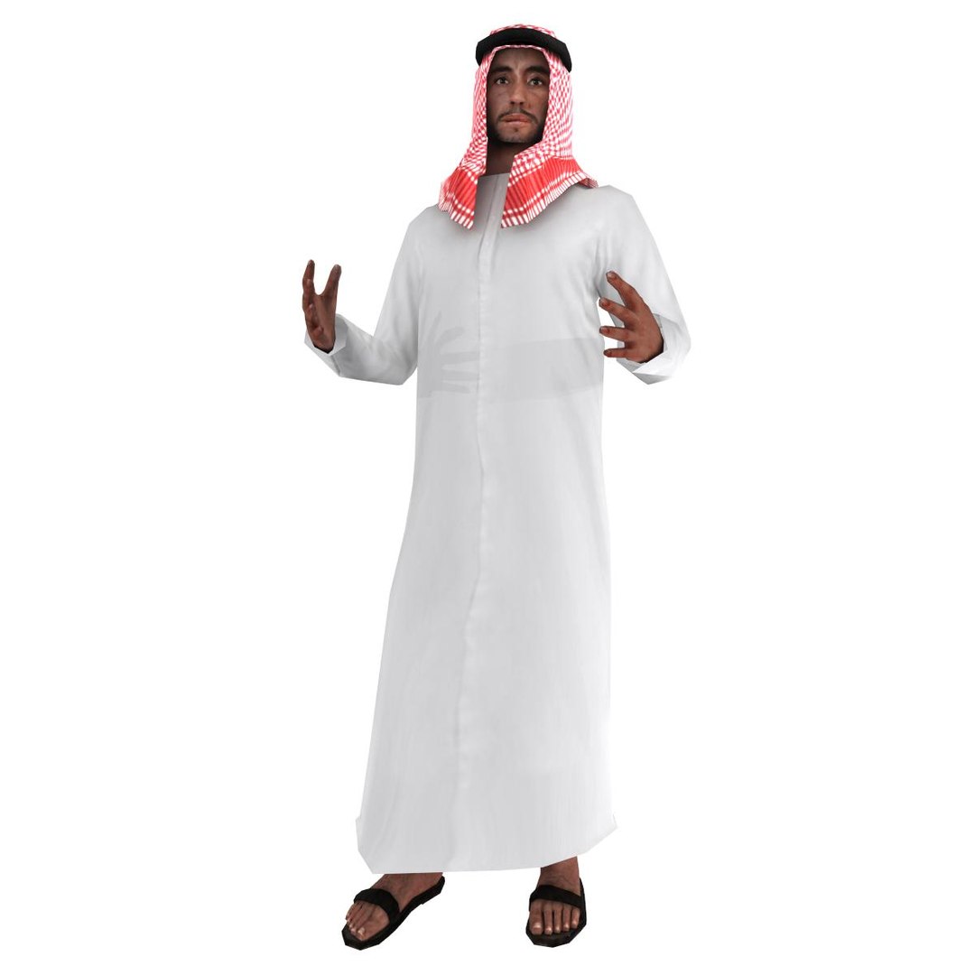 3d Model Rigged Arab Man