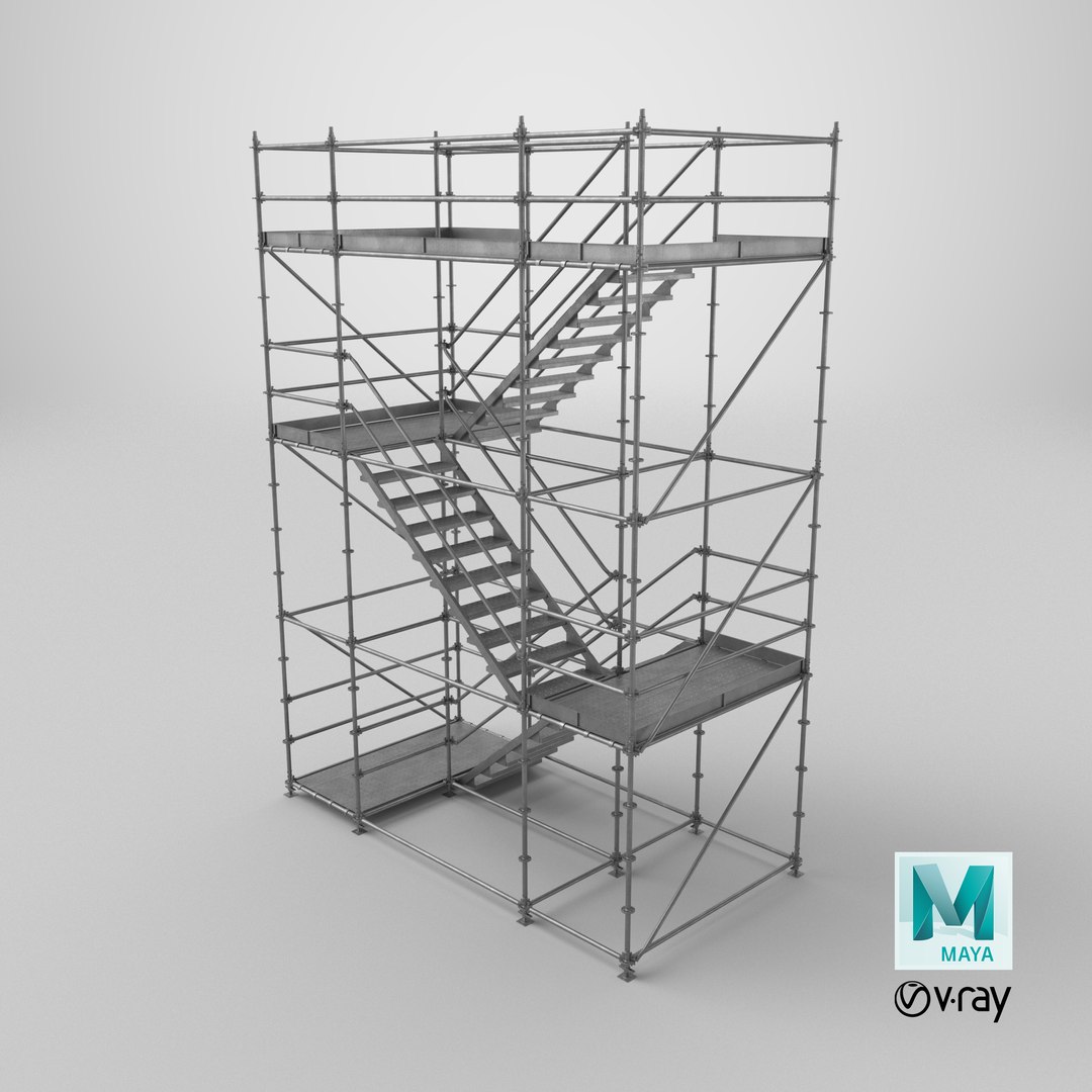 3D Scaffolding Stair Tower model https://p.turbosquid.com/ts-thumb/rP/2yA3iK/Y7/stemcell_maya_vray_render/png/1768248188/1920x1080/fit_q87/3f3e06264a3f81243e1c9ff3c559810b82a55b24/stemcell_maya_vray_render.jpg