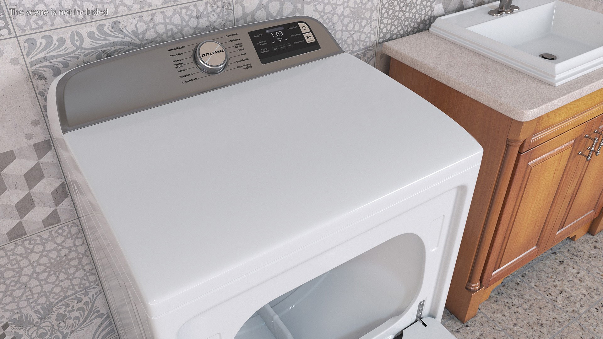 Smart Top Load Clothes Dryer White 3D Model TurboSquid 2097555