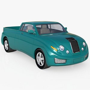 Pickup Concept Truck High Poly