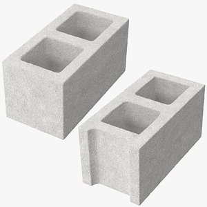 3d model cinder blocks