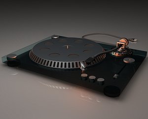 realistic turntable 3d 3ds
