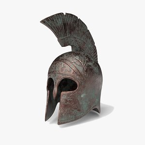 3D helmet athena model