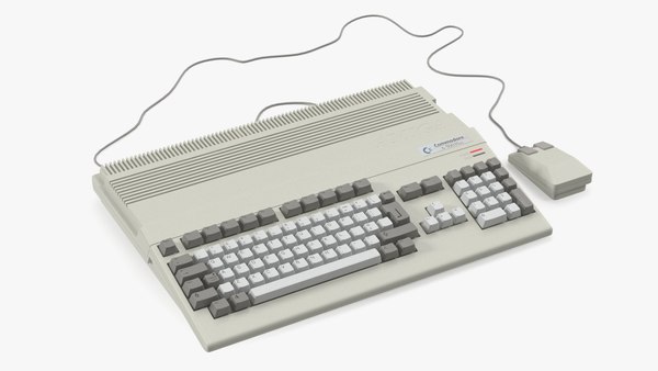 3D Home Computer Commodore Amiga 500 Keyboard