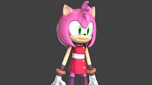 AMY PBR RIGGED 3D