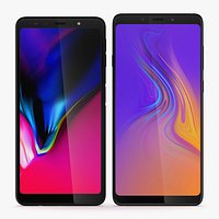 Collection Samsung Galaxy A7 + A9 2018 Black