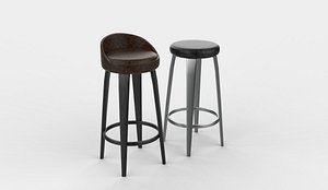 3D model Bar Stool 02 3D model