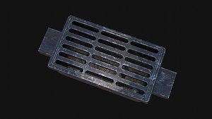 Sewage grate 3D model