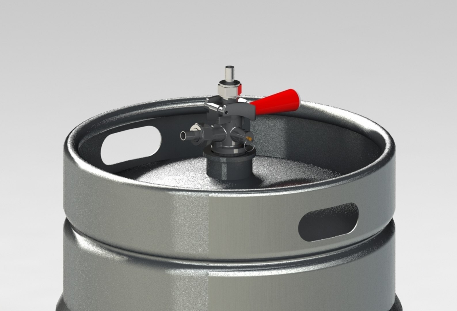 Assembly Beer Kegs 3d Model