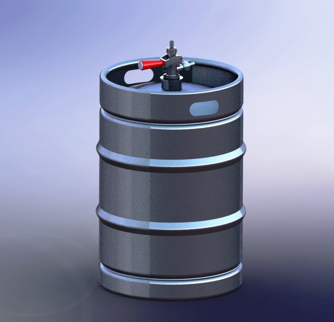 Assembly Beer Kegs 3d Model