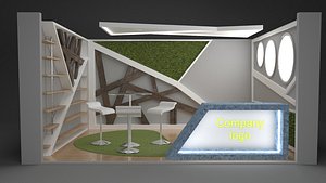 Futuristic product podium 3D model 3D
