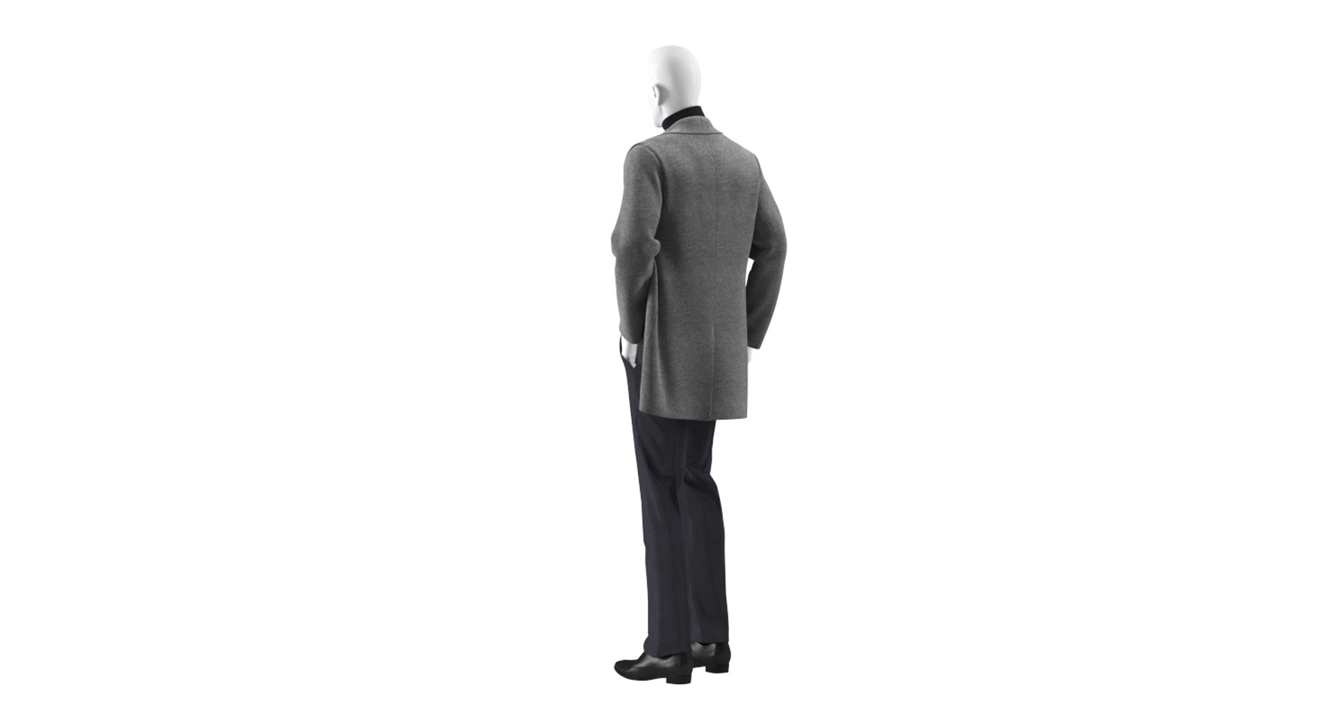 3D realistic mannequin coat model - TurboSquid 1398839