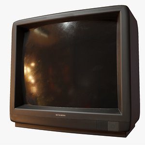 Retro Mitsubishi TV Low-poly