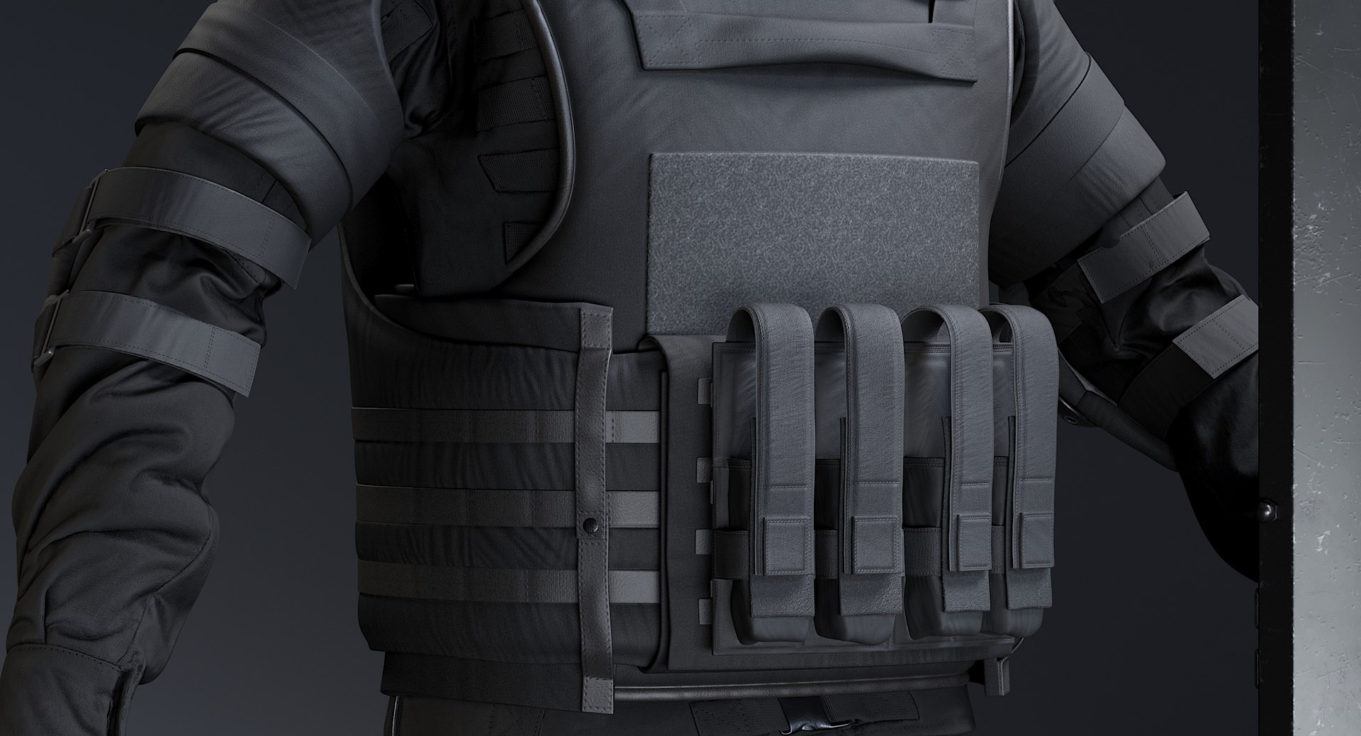 3D uniform terrorist swat police model https://p.turbosquid.com/ts-thumb/rP/c3oSMQ/JLtbwCvH/_view042/jpg/1577534142/1920x1080/fit_q87/ac9c6899237bb28bb3ff666f2b2e0467be581323/_view042.jpg