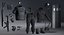 Coleção de uniformes terroristas da polícia militar da SWAT