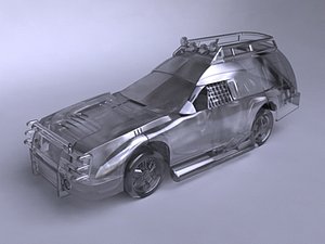3d glass truck desktop 1 model