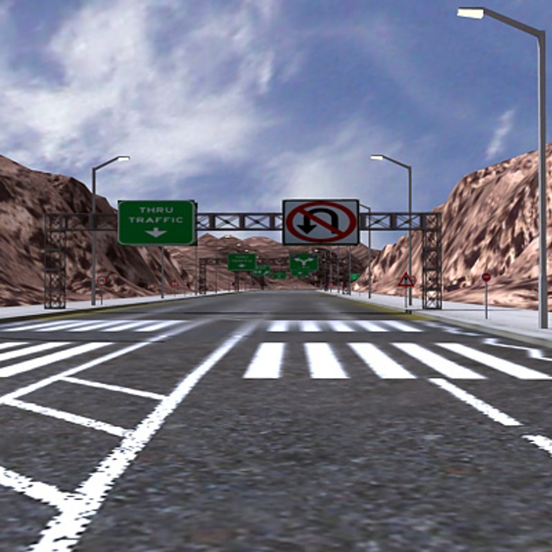 3dsmax Urban Race Track