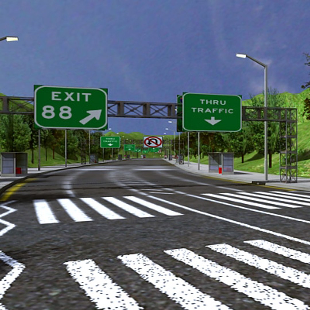 3dsmax Urban Race Track