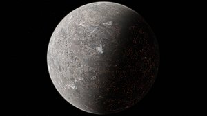3D 8K Fictional Magma Planet 8 model