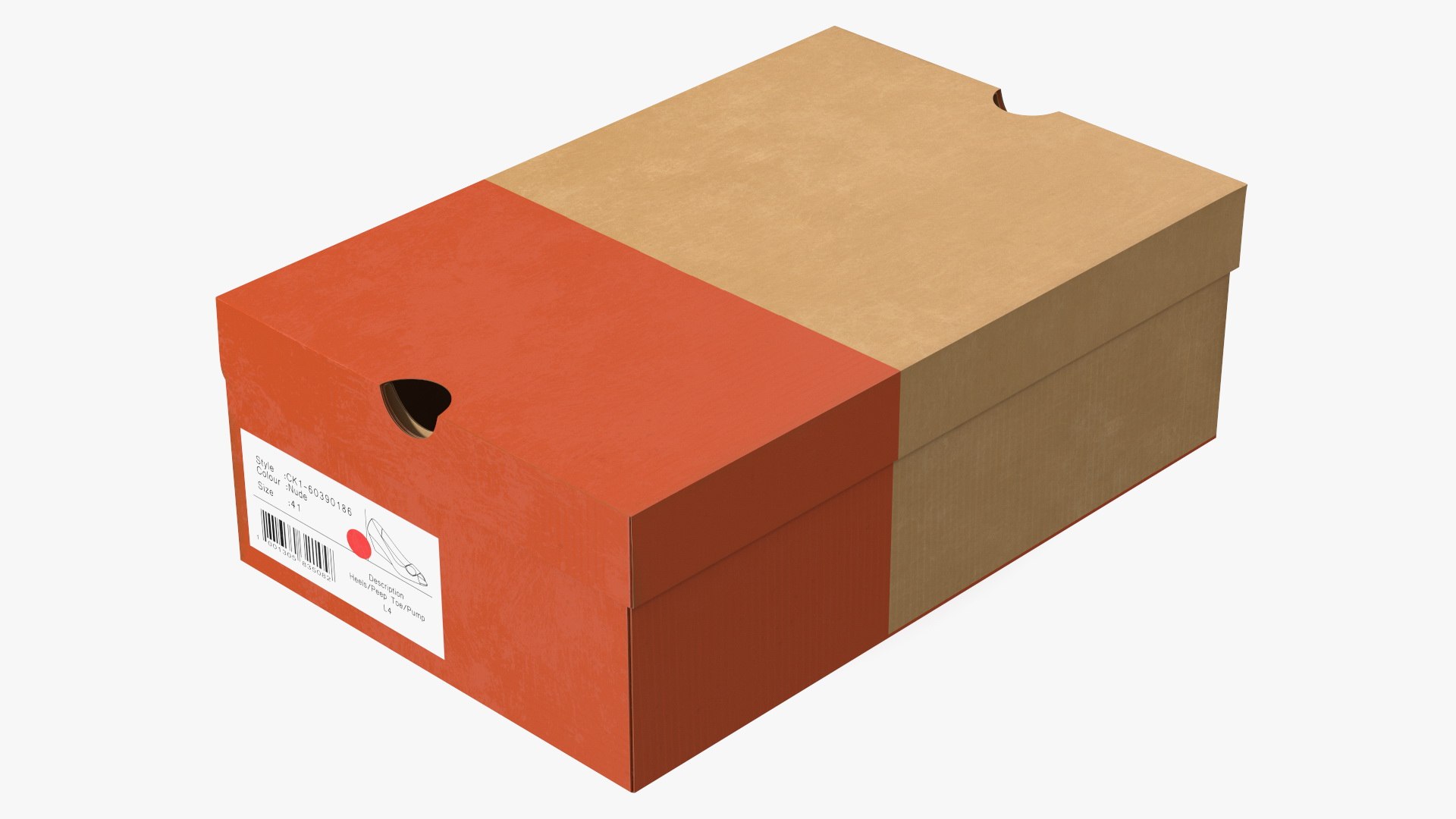 Box for Shoes Closed 3D model preview