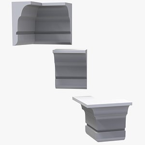 3D model Architectural Moulding Architrave