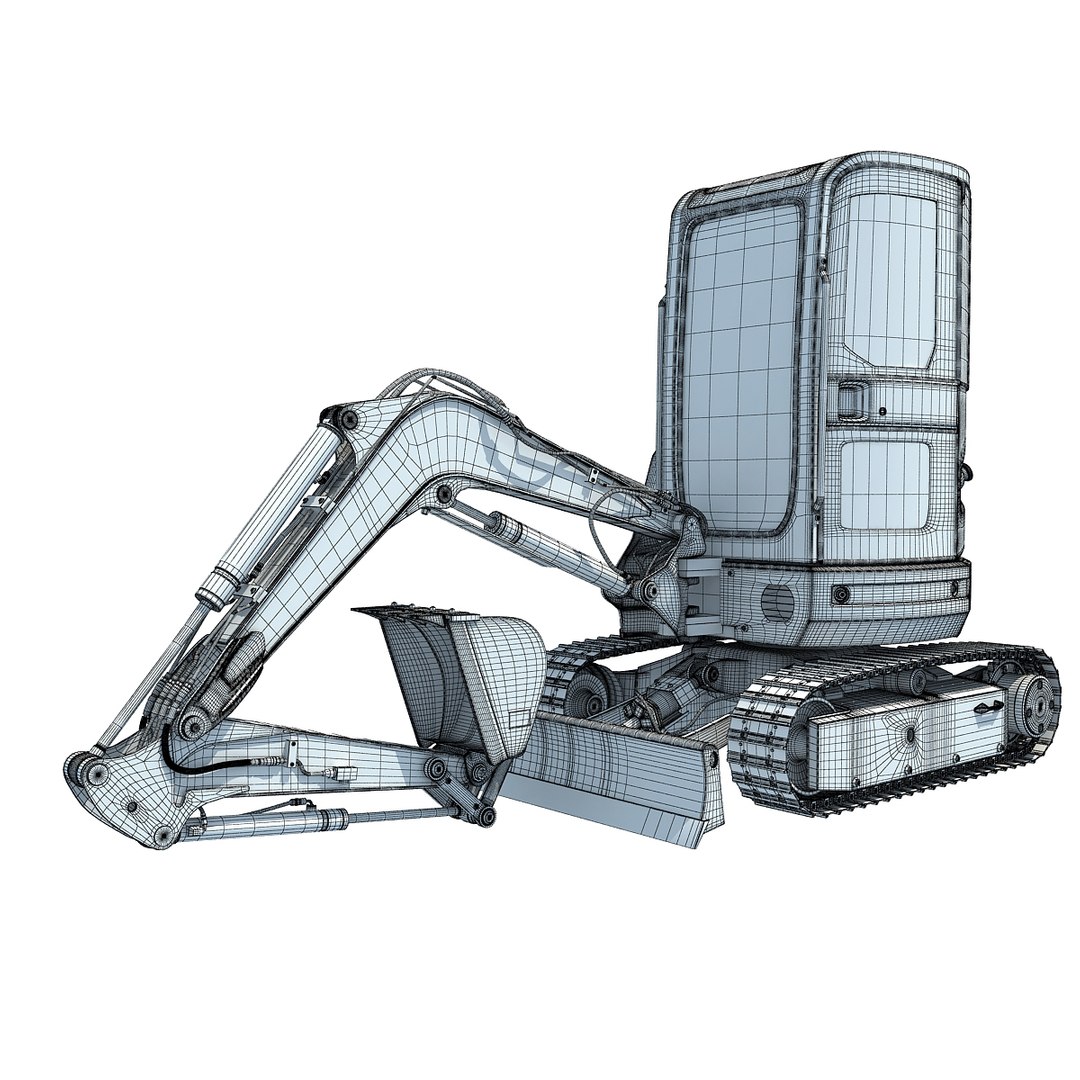 3D tracked mini excavator model https://p.turbosquid.com/ts-thumb/rP/pFPI7w/BsQZBj0G/excavatorwireframe1/jpg/1514605894/1920x1080/fit_q87/4c02cf947264f827feb2c9dd29e60767b3b74161/excavatorwireframe1.jpg