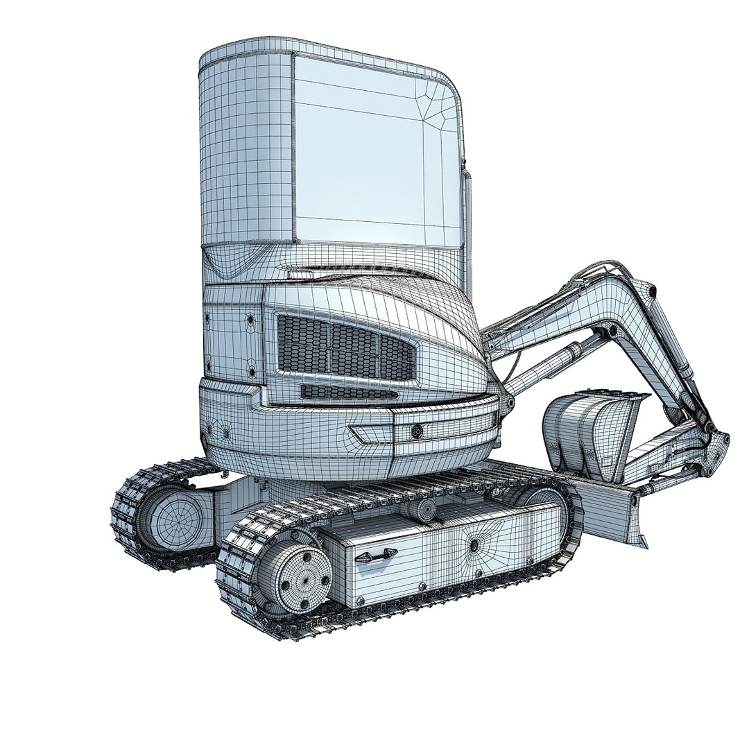 3D tracked mini excavator model https://p.turbosquid.com/ts-thumb/rP/pFPI7w/KpPOyvRp/excavatorwireframe3/jpg/1514605894/1920x1080/fit_q87/3c5ac61573d8799bee3cc8fdb62ad18abe6c9f0c/excavatorwireframe3.jpg