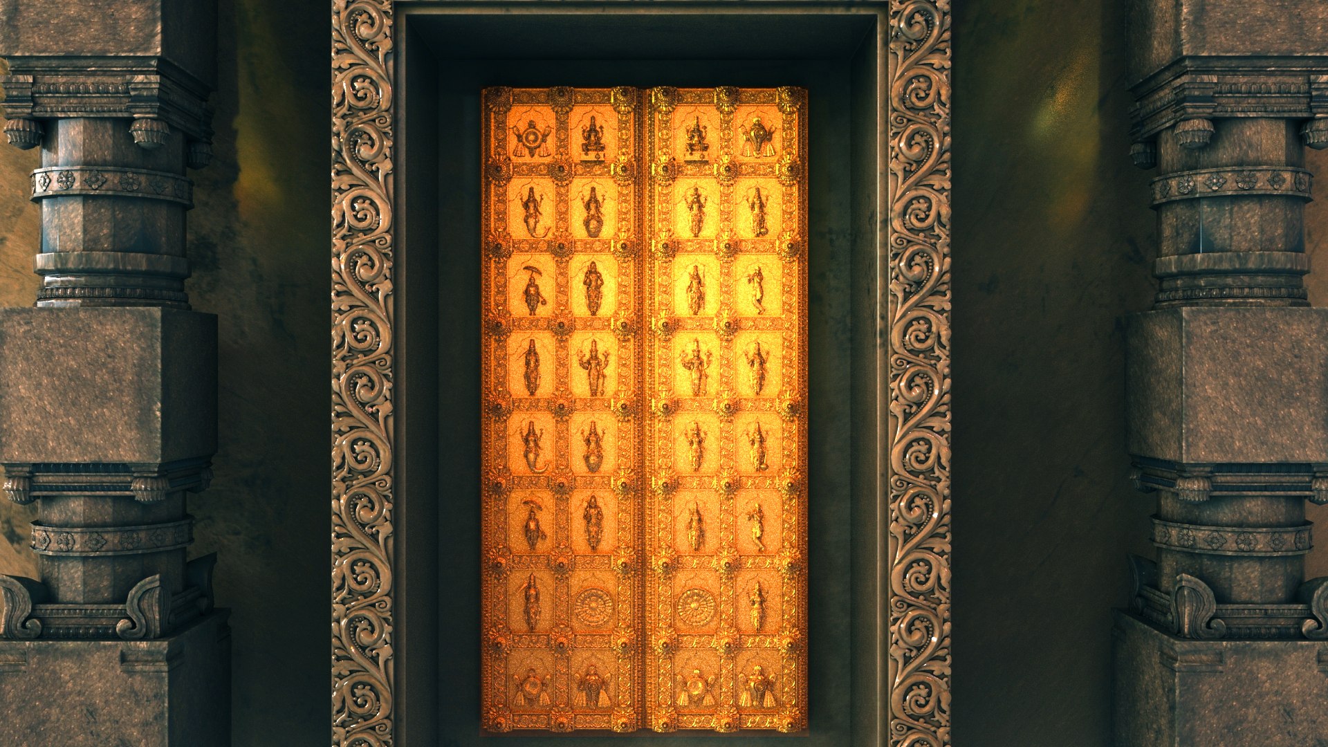 3D Model Tirupati Temple Interior - TurboSquid 2035378