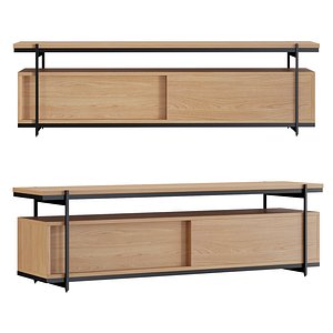 Pierce West Elm Media Console 3D model