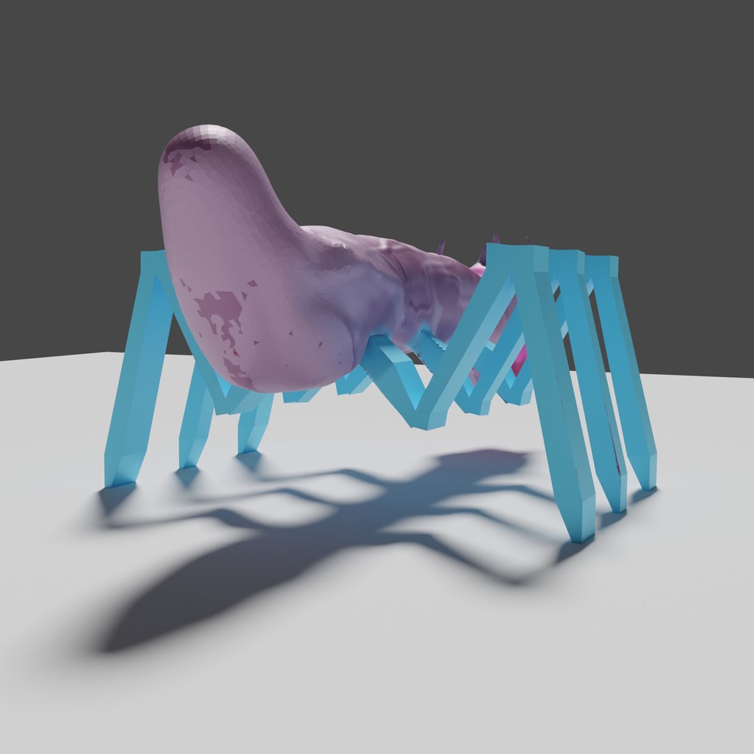 Robot spider model https://p.turbosquid.com/ts-thumb/rQ/0b15fk/a5/4/jpg/1712116706/1920x1080/fit_q87/aa41b55854306e8295c286a11369d80f2881d1fc/4.jpg
