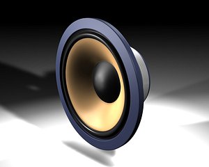 3d model loudspeaker chassis