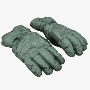 Clothes 267 Winter Gloves 3D model