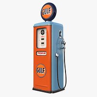 Retro  GULF Gasoline Pump 1948