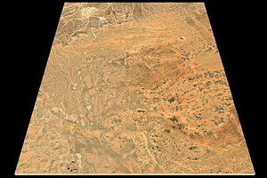 3D NEOM city n29 e36 topography Saudi Arabia model