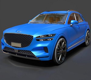 Genesis GV70 Luxury Crossover - Ultra-High Poly 3D Model