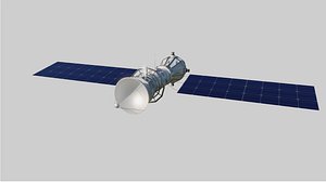 Sci-Fi-Satellit 3D-Modell model