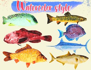 Low Poly Fish Illustration Collection - Animted Part 1