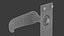 Cardea Curved Black Iron Handle